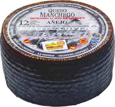 Produktbild von Montecampero QUESO MANCHEGO Añejo 12 Monate spanischer Schafs-Hartkäse 2x 3kg D.O. PDO
