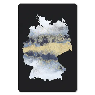 Produktbild von MuchoWow® Mauspad Mousepad Karte von Europa - Deutschland - Blau 18x27 cm - Mousepads - Maus Mat - Pad - Mausunterlage