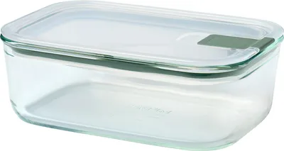 Produktbild von Mepal - Glasbehälter mit deckel EasyClip - Meal prep boxen - Geeignet für Mikrowelle, Dampfgarer, Ofen und Gefrierschrank - Luftdicht und auslaufsicher - Mikrowellengeschirr - 1 l - Nordic sage
