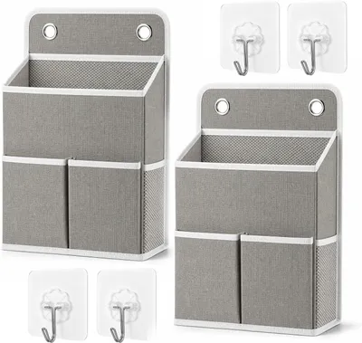 Productafbeelding van Hangende organizer tas opbergtas - Set van 2 - Grijs