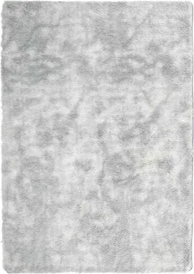 Image de Tapis shaggy à poils longs NAVARRA gris clair 240x340 cm