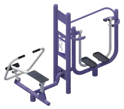 Produktbild von Straßensportgeräte  Stepper Klimmzugstangen DipsStangen Kraftstationen Beinpress