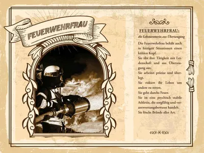 Produktbild von vianmo Holzschild 30x40 cm Feuerwehrfrau Lebensretterin Not Beruf Arbeit