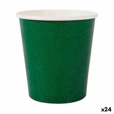 Obrázek produktu pro Sada kelímků algon jednorázový zelený karton 20 ks 120 ml (24 ks)