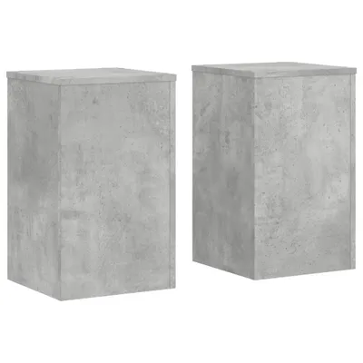 Obrázek produktu pro vidaXL Stojan na rostliny 2 ks. Beton šedý 30x30x50 cm Materiál na bázi dřeva
