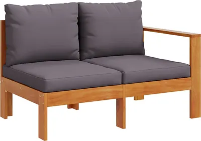 Produktbild von vidaXL Gartensofa mit 1 Armlehne 2-Sitzer Massivholz Akazie