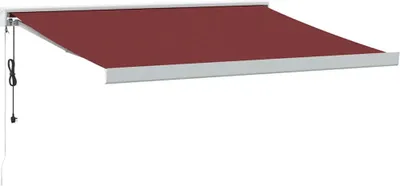 Obrázek produktu pro vidaXL Markýza automatická vínová červená 350x250 cm