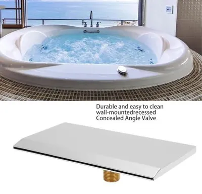 Imagen del producto de Fuente de cascada de acero inoxidable para jardín: elemento decorativo moderno para exteriores, ideal para piscinas y terrazas, que realza el paisaje
