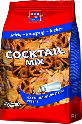 Produktbild von XOX Cocktailmix ein Mix aus salziges Laugen und Weizengebäck 300g
