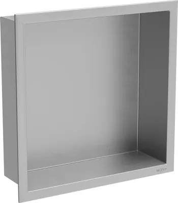 Produktbild von Mexen X-Wall-R Einbauregal mit Flansch 30 x 30 cm, inox - 1910303010