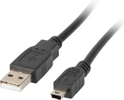 Productafbeelding van Lanberg CA-USBK-11CC-0018-BK, 1,8 meter, Mini-USB A, USB A, USB 2.0, 0,48 Gbit/s, zwart