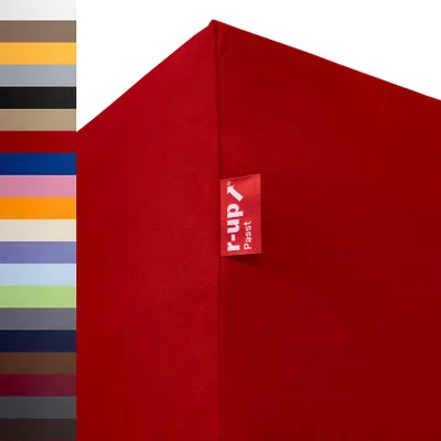 Produktbild von r-up Passt Spannbettlaken 90x200-100x200 bis 35cm Höhe rubinrot 100% Baumwolle 130g/m²