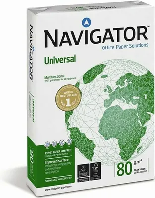 Produktbild von Navigator Universal, Universal, A4 (210x297 mm), 500 Blätter, 80 g/m², Weiß