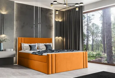 Produktbild von Boxspringbett CELESTA – 140x200, Gelb + GRATIS Topper