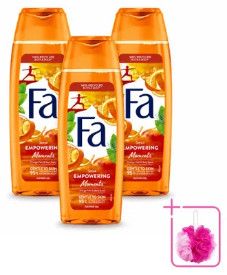 Obrázok produktu pre 3 kusy gélu na sprchovanie Fa "Empowering Moments" - 250 ml - balenie