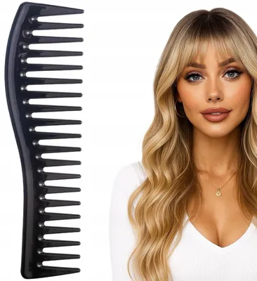 Obrázek produktu pro Široký hřeben na kudrnaté vlasy pro rozčesávání a styling