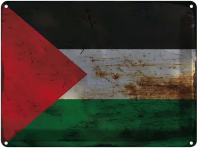 Obrázek produktu pro vianmo Kovová Nástěnná cedule 30x40 cm Palästina Flag Palestine