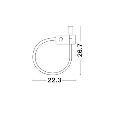 Immagine prodotto di Lampada da lettura a parete Geneva LED, Variante: 3 W LED, nero