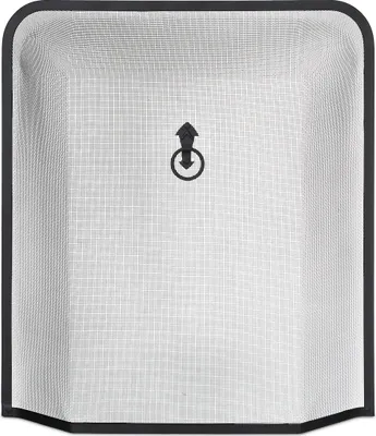 Produktbild von Relaxdays Funkenschutzgitter, Kaminschirm gegen Funkenflug, Funkenschutz Kamin & Ofen, HxB: 61x54 cm, Metall, schwarz