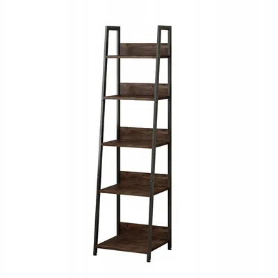 Image de Bibliothèque sur pied avec 5 étagères pour livres loft 5 niveaux