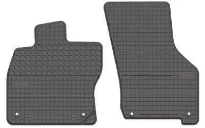 Image de Tapis avant en caoutchouc pour Audi A3 8Y 2020- (berline/liftback/break/monospace) – 2 pièces, noirs, sur mesure