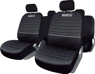 Obrázok produktu pre Sparco Univerzálna sada SPC1042 Kompletné poťahy sedadiel do auta čierno-strieborné
