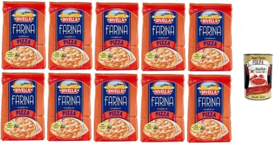 Produktbild von 10x DIVELLA-MEHL FÜR PIZZA 1 KG + Italian gourmet polpa 400g