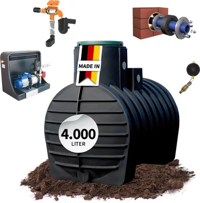 Produktbild von 4rain MONO Erdtank-Paket 4000 Liter Haus-Premium