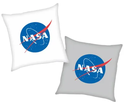Produktbild von Logo | NASA | 40 x 40 cm | Kinder Deko-Kissen | Wende-Motiv