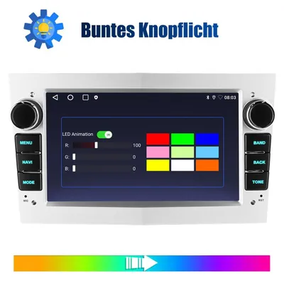 Imagen del producto de Radio para coche 2 DIN, pantalla táctil de 7 pulgadas, sistema Android 14, compatible con Apple CarPlay y Android Auto, GPS, navegación, para Opel Astra H, Corsa D, Vectra C, Zafira B, Bluetooth, 64GB