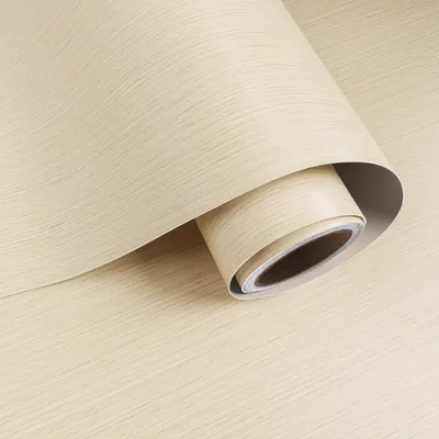 Image de Papier peint effet bois auto-adhésif, couleur beige, dimensions 40 cm x 200 cm