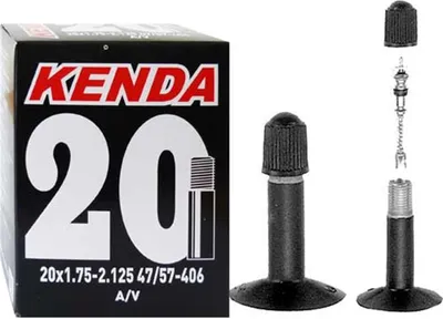 Produktbild von Kenda Fahrradschlauch 20x1.75-2.125 AV35 47-57/406 ETRTO 516307  hochwertige...