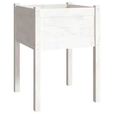Immagine prodotto di vidaXL Fioriera bianca 50x50x70 cm in legno di pino massiccio