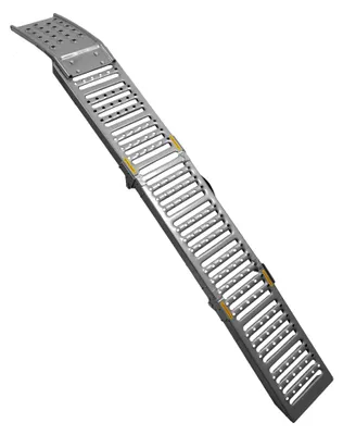 Produktbild von UNITRAILER ALR005 klappbare Auffahrrampe aus Stahl für Anhänger, 200 cm, 250 kg
