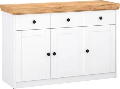 Produktbild von Kommode Sky Sideboard 123x41x82cm weiß Gold Craft Eiche