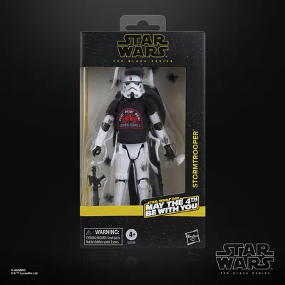 Imagen del producto de SW La Serie Negra Stormtrooper Que el 4 de mayo sea ContiGo! Figura 15 cm