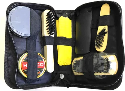 Produktbild von 7-tlg. Schuhputzset | Schuhputz Set | Schupflege | Schuhbürsten | Lederpflege