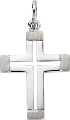 Produktbild von Kreuz Anhänger Goldanhänger Kreuzanhänger aus 585 Weißgold Gold Halsschmuck