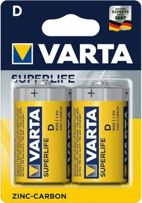 Obrázek produktu pro Domácí baterie Varta R20 D zinko-uhlíková