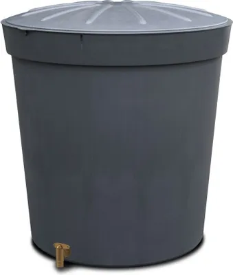 Produktbild von Otto Graf Regentonne Lanzarote 300 Liter rund, Deckel und Hahn graphit