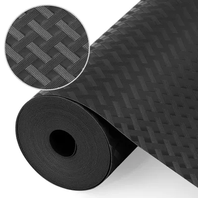 Obrázok produktu pre Nepremokavacia, protišmyková podložka do zásuvky, 50 cm x 600 cm, čierna, vyrobená z EVA