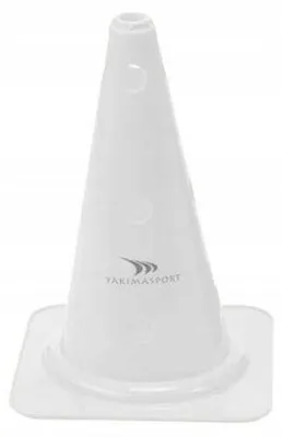 Produktbild von YakimaSport Trainingskegel 38cm Weiß für Fußballtraining