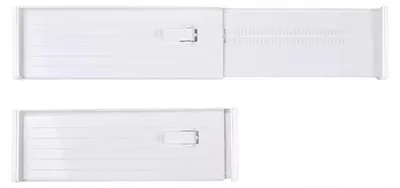Produktbild von AFLOS Verstellbarer Schubladenteiler Organizer Weiß 27-45 cm