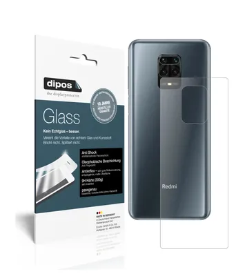 Produktbild von 2x Schutzfolie für Xiaomi Redmi Note 9 Pro Max Rückseite matt - Anti-Shock 9H Folie dipos Glass Kunststoffglas