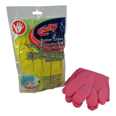Produktbild von Multy Huishoud Handschoen Latex Large (1 set)