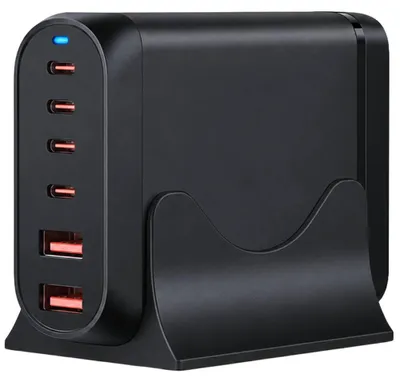 Obrázok produktu pre Adaptér napájania USB, 200 W, s európskou zástrčkou a viacerými portami