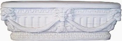 Luxus Barock Marmor Badewanne Weiß Luxury Baroque Marble Bathtub White
