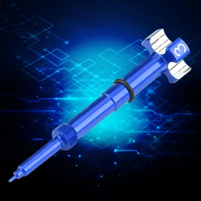 Imagen del producto de Juego de tornillos de ajuste de la mezcla aire/combustible para carburador Keihin FCR y FCRMX, compatible con Suzuki, color azul