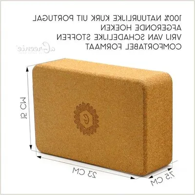 Produktbild von Yogablock Natur 100% Groß mit Rückenbeutel und Übungsanleitung
