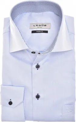 Produktbild von Ledub Hemd hellblau Modern Fit Neu bügelfrei